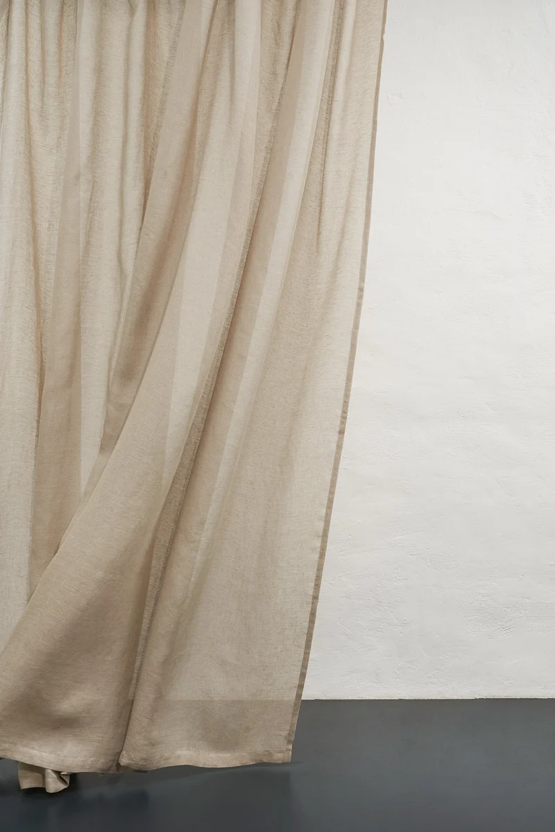 Linen Curtains Natural Flax Linen Color