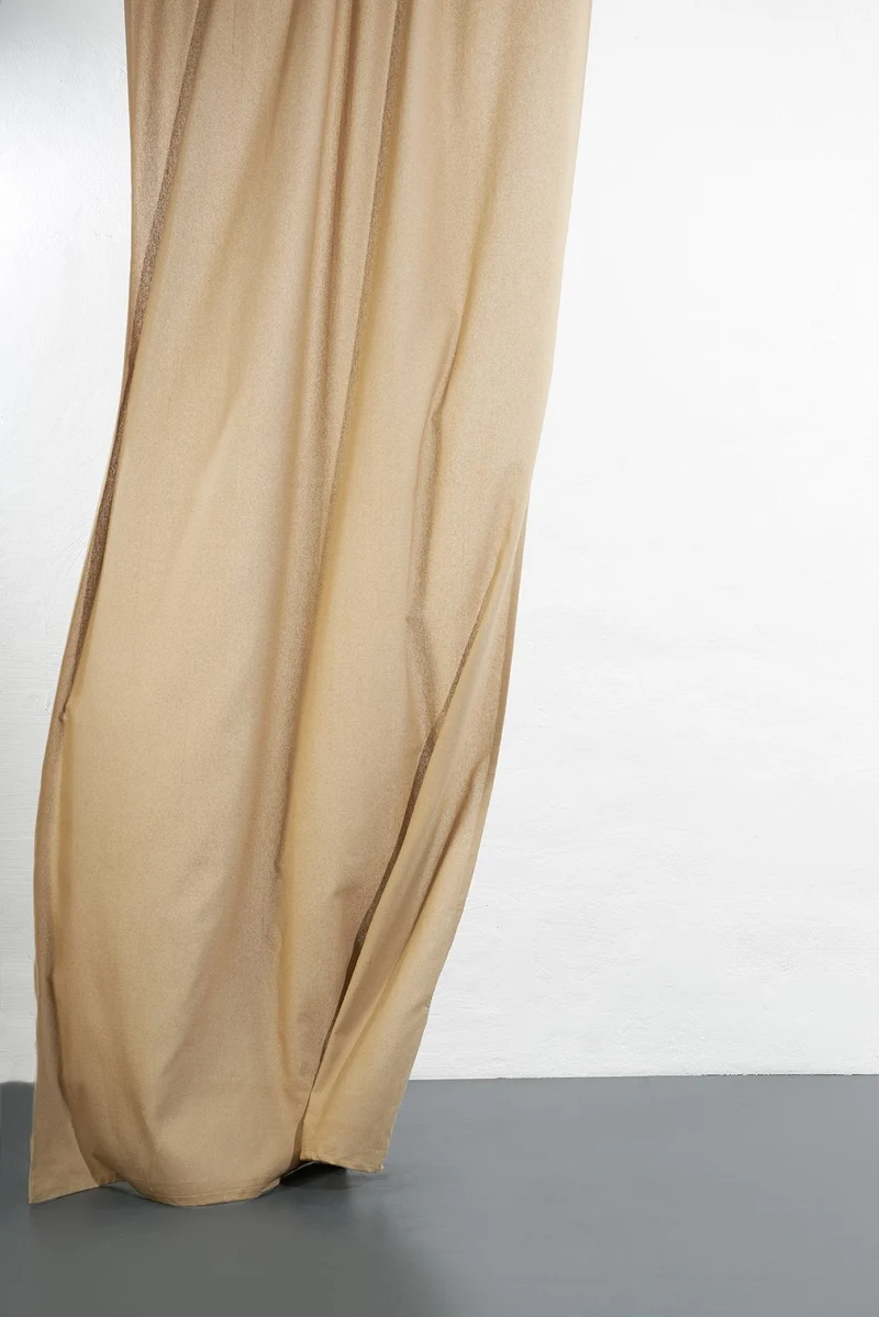 Hemp and Organic Cotton Curtains in Beige Color