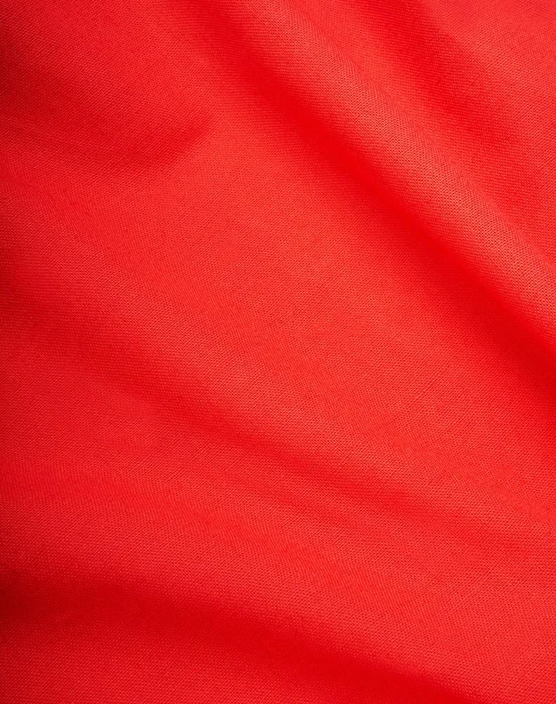 Hemp and Organic Cotton Curtains in Lobster Red Color