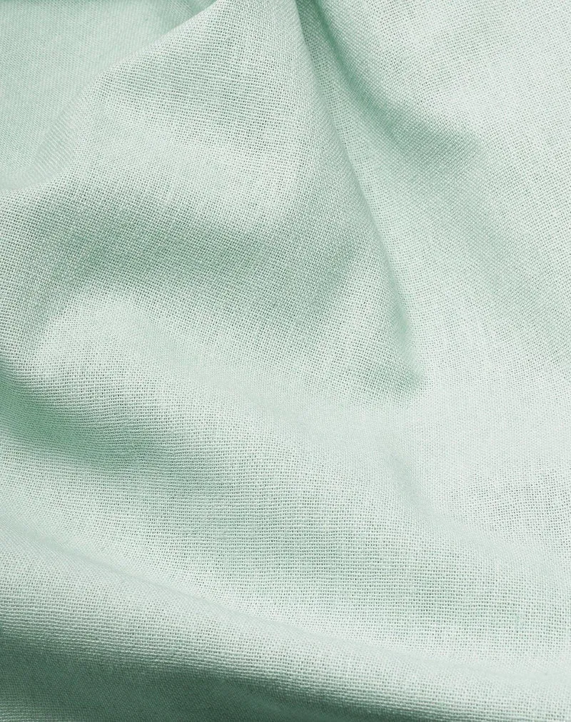 Hemp and Organic Cotton Curtains in Turquoise Color