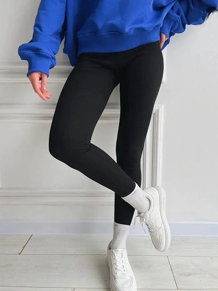Winter-Fleece-Leggings für Damen – dick, dehnbar und warm