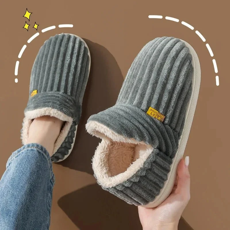 Litfun Neue flauschige Winterpantoffeln für Damen – Gemütliche Plüschpantoffeln mit weicher Sohle für optimalen Komfort in Innenräumen