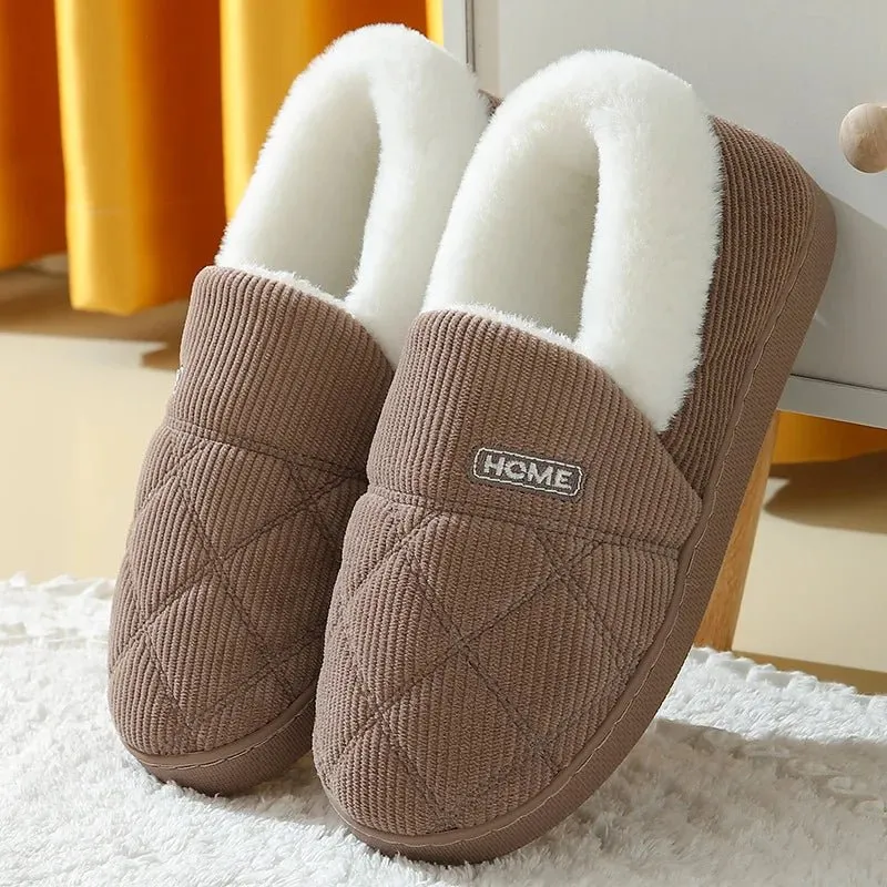 Litfun Neue flauschige Winterpantoffeln für Damen – Gemütliche Plüschpantoffeln mit weicher Sohle für optimalen Komfort in Innenräumen
