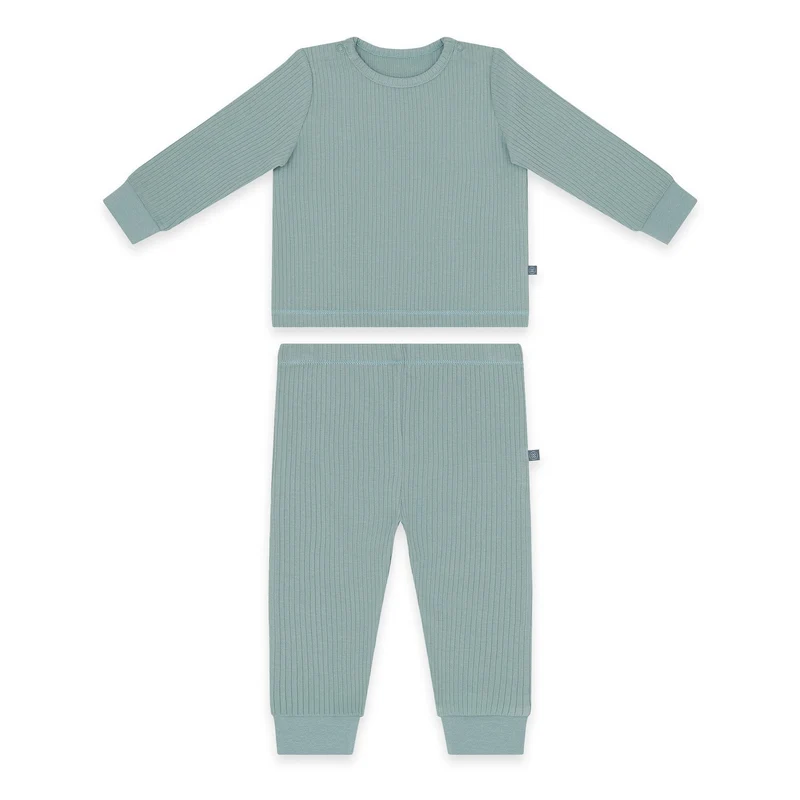 Schlafanzug lang 2-teilig | Essential Mint