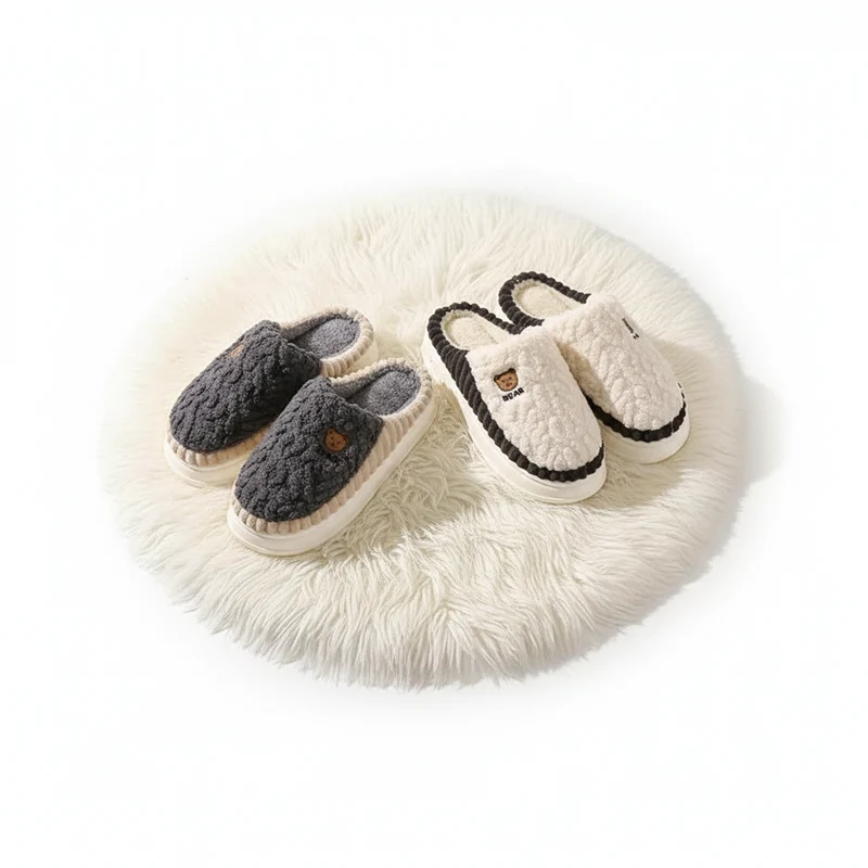 Kuschelige, flauschige Winterpantoffeln für Paare – Warm und komfortabel für drinnen