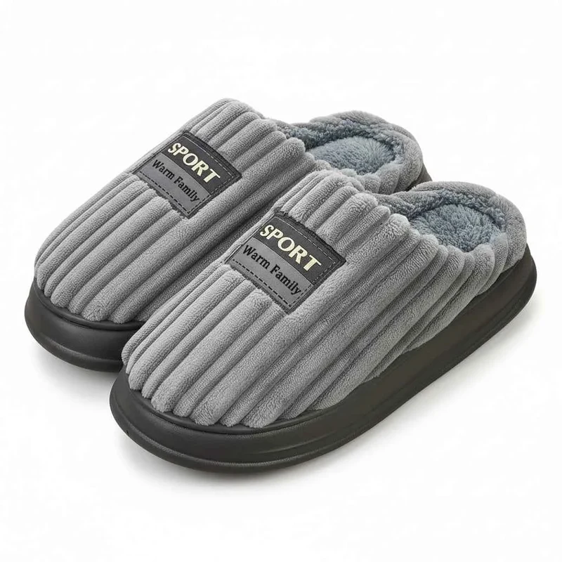 Herren-Hausschuhe aus Wildleder mit Memory-Schaum – Bequeme, kuschelige Hausschuhe