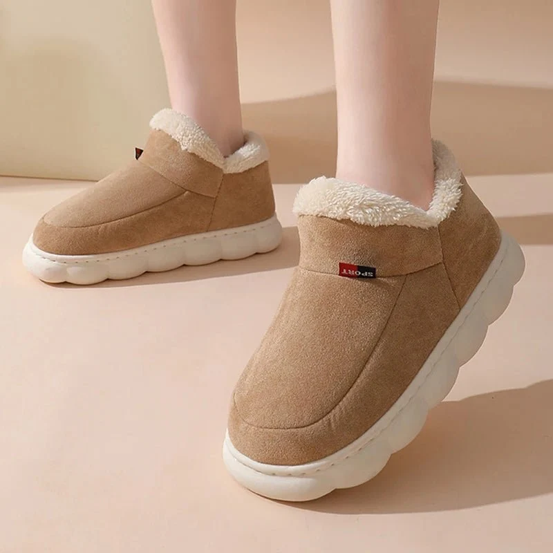 Asgard Winterkuschelpantoffeln für Damen und Herren – rutschfeste Fell-Schneestiefel