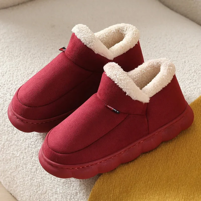 Asgard Winterkuschelpantoffeln für Damen und Herren – rutschfeste Fell-Schneestiefel