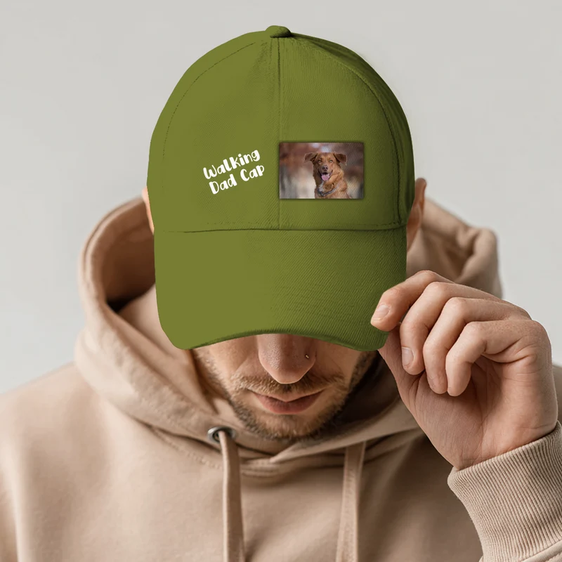 Walking Dad Cap mit Foto und Text - individuelles Cappy