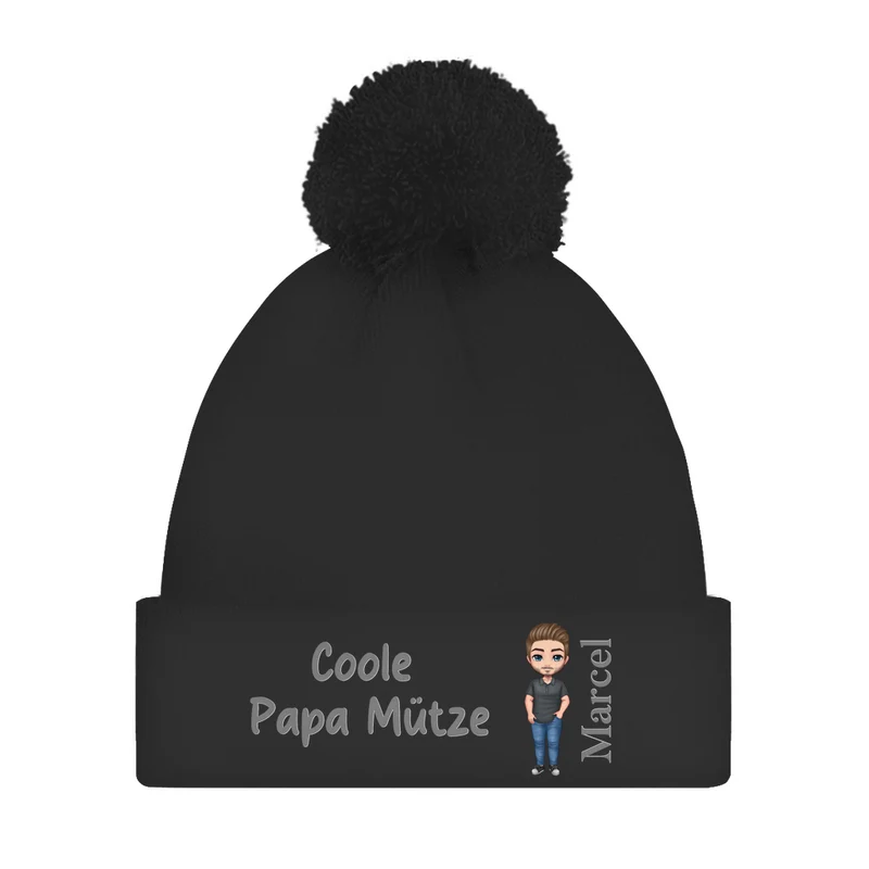 Coole Dad Mütze - individuelle Bommelmütze
