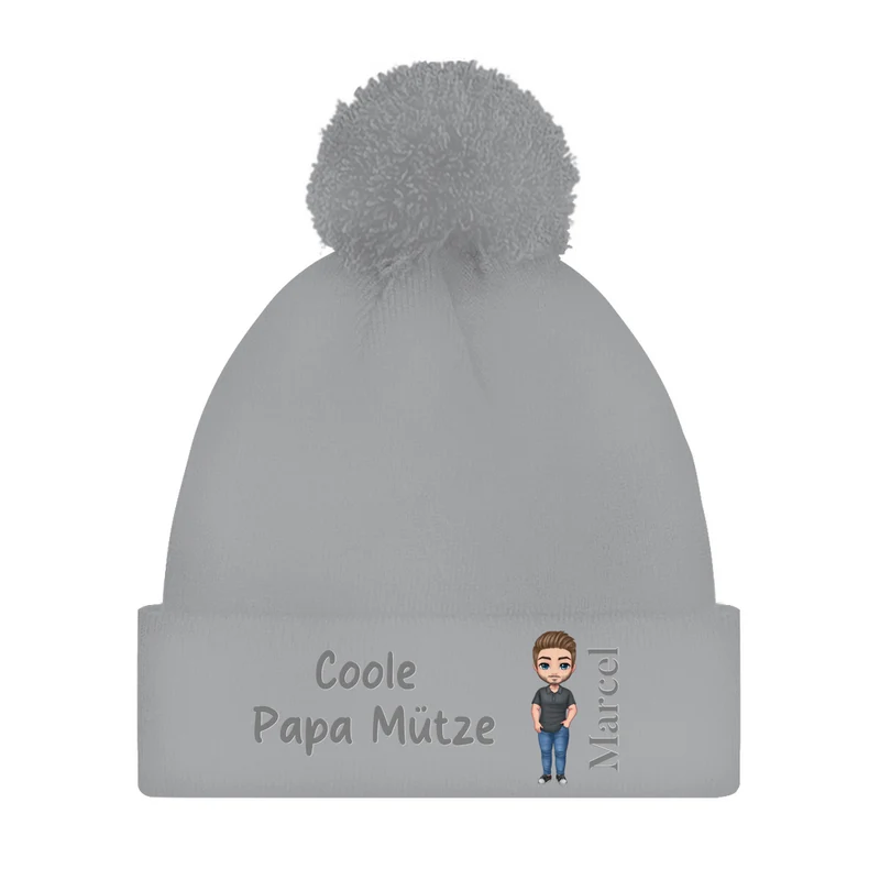 Coole Dad Mütze - individuelle Bommelmütze