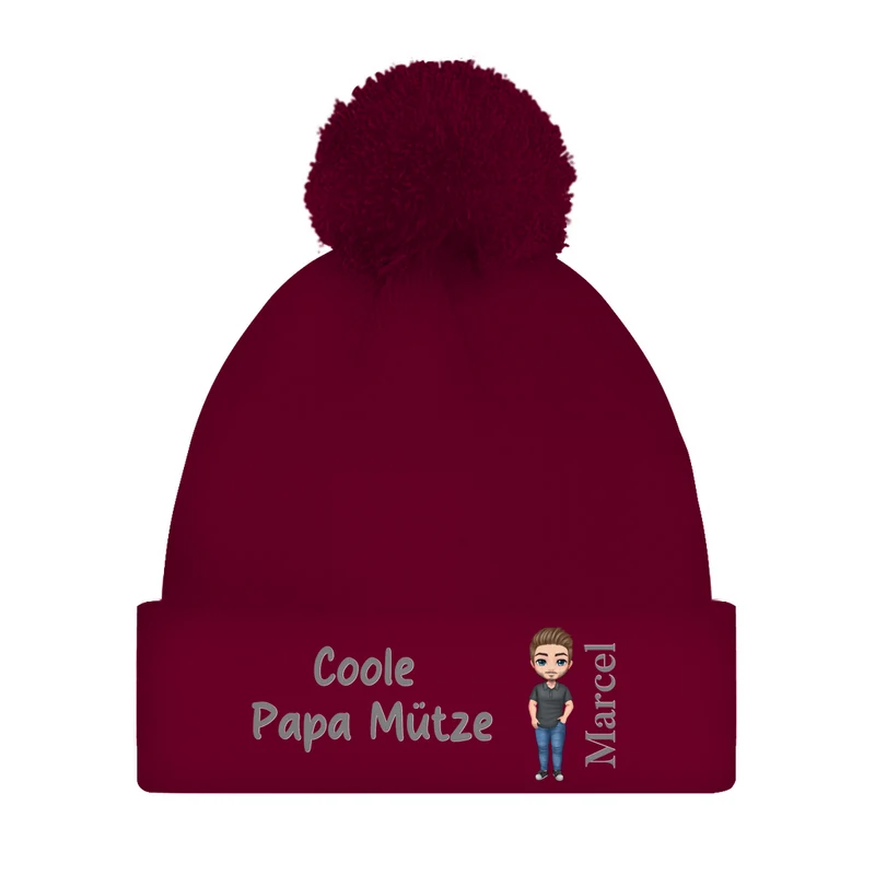 Coole Dad Mütze - individuelle Bommelmütze