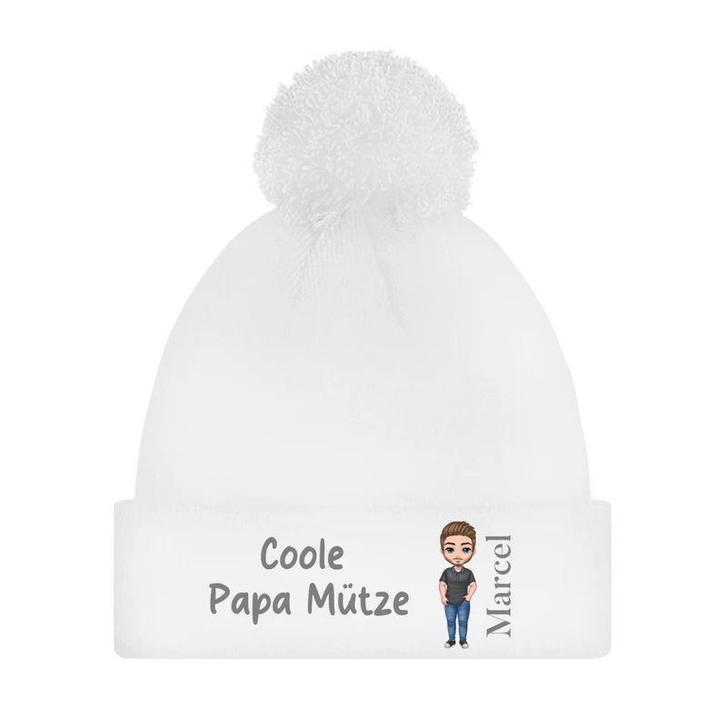 Coole Dad Mütze - individuelle Bommelmütze