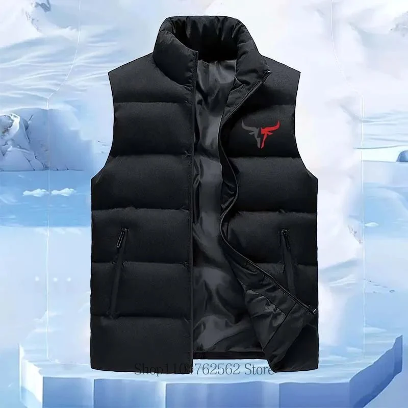 Lässige, ärmellose Herrenjacke – Warme, bequeme Weste mit Stehkragen für Herbst und Winter