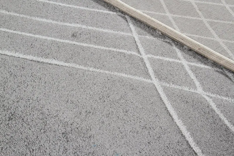 Tappeto Moderno Carve Grigio