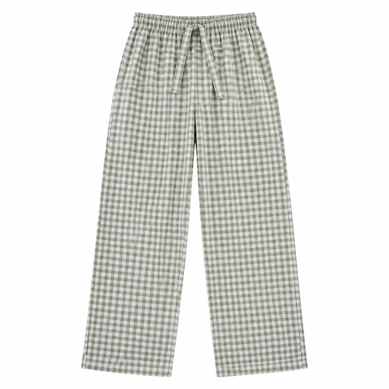 Herren-Pyjamahose aus Baumwolle mit Karomuster – Bequeme und stilvolle Freizeit-Schlafbekleidung