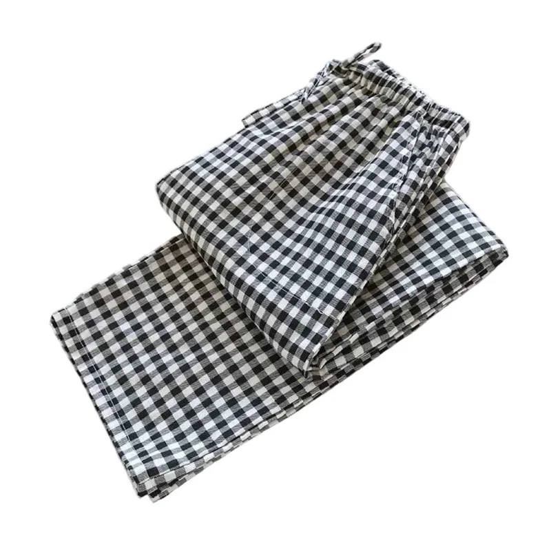 Herren-Pyjamahose aus Baumwolle mit Karomuster – Bequeme und stilvolle Freizeit-Schlafbekleidung