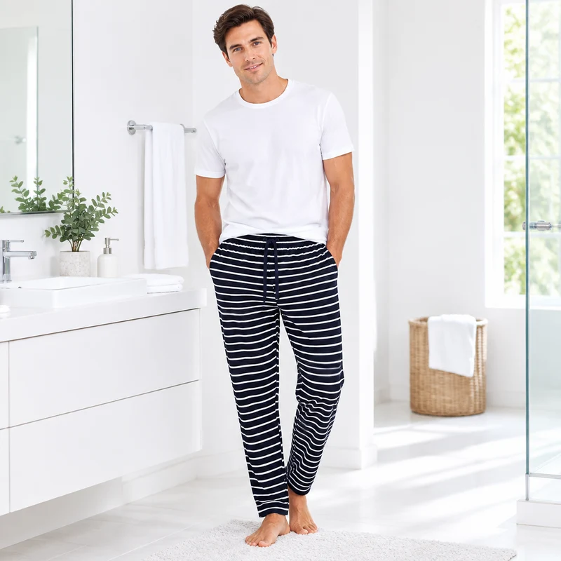 Komfort trifft Stil: Lässige Baumwoll-Schlafhose für Herren – für mühelose Entspannung