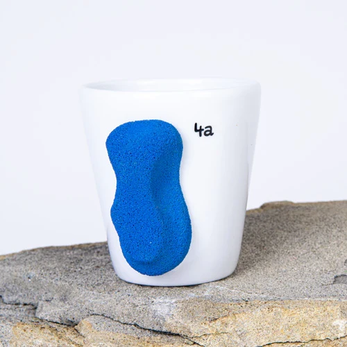 Klettertasse Kaffee «Fingerbeisser 4a»