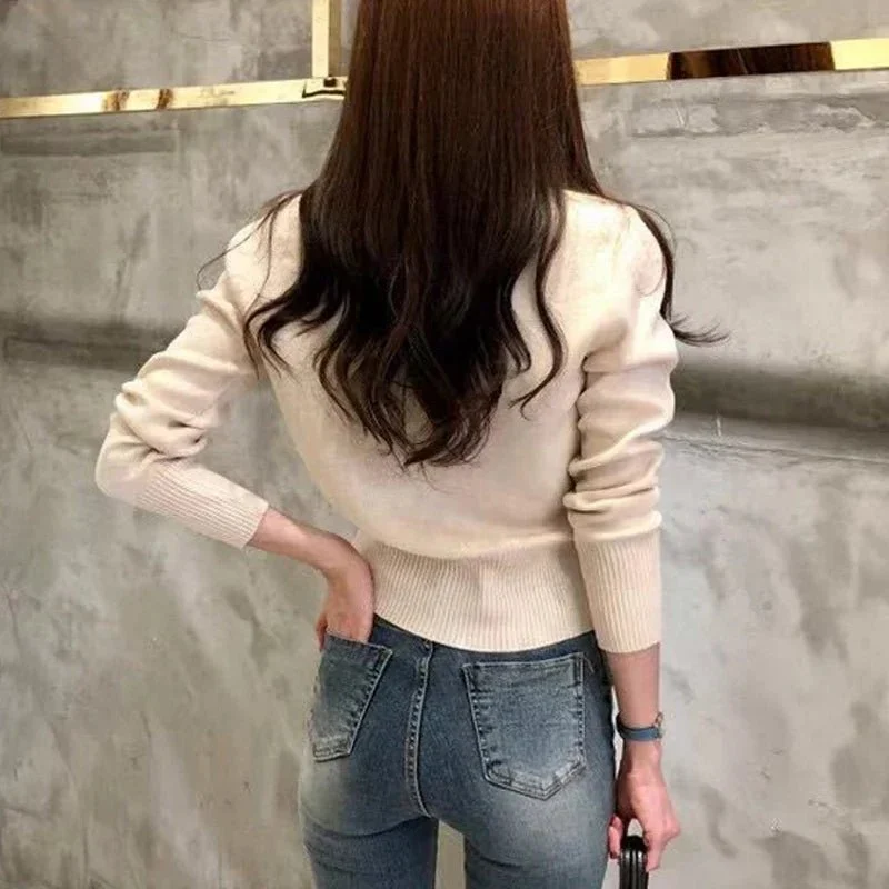 Strickcardigan für Damen im Herbst – Schicker, schmal geschnittener, einreihiger Mantel