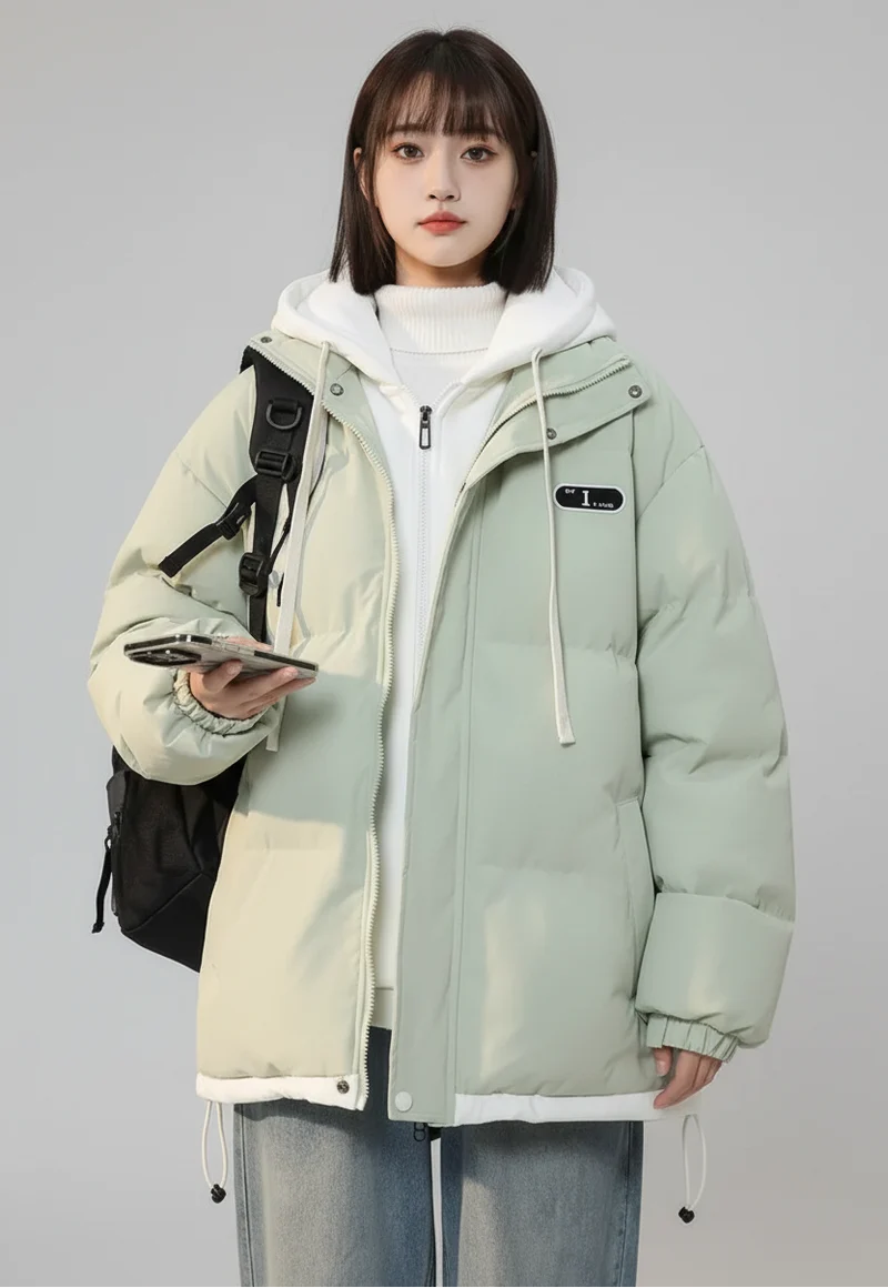 Y2K Harajuku Vintage Jacke - Koreanischer Stil Patch Fake Zweiteiler Design