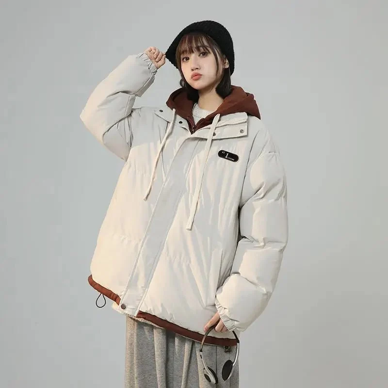 Y2K Harajuku Vintage Jacke - Koreanischer Stil Patch Fake Zweiteiler Design