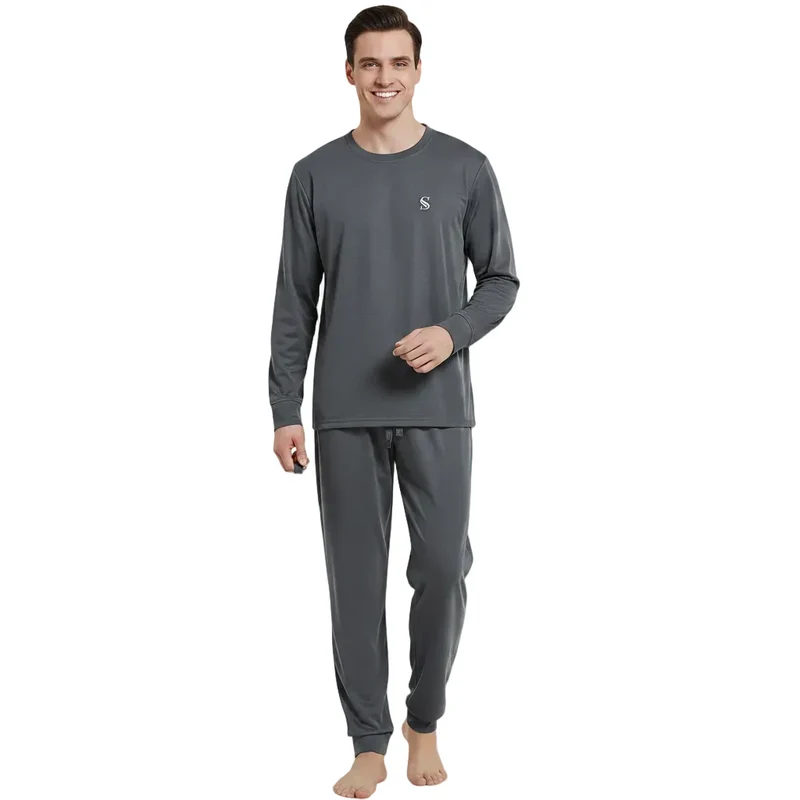 Herren-Loungewear-Set in Dunkelgrau – Erleben Sie unvergleichlichen Komfort und Stil