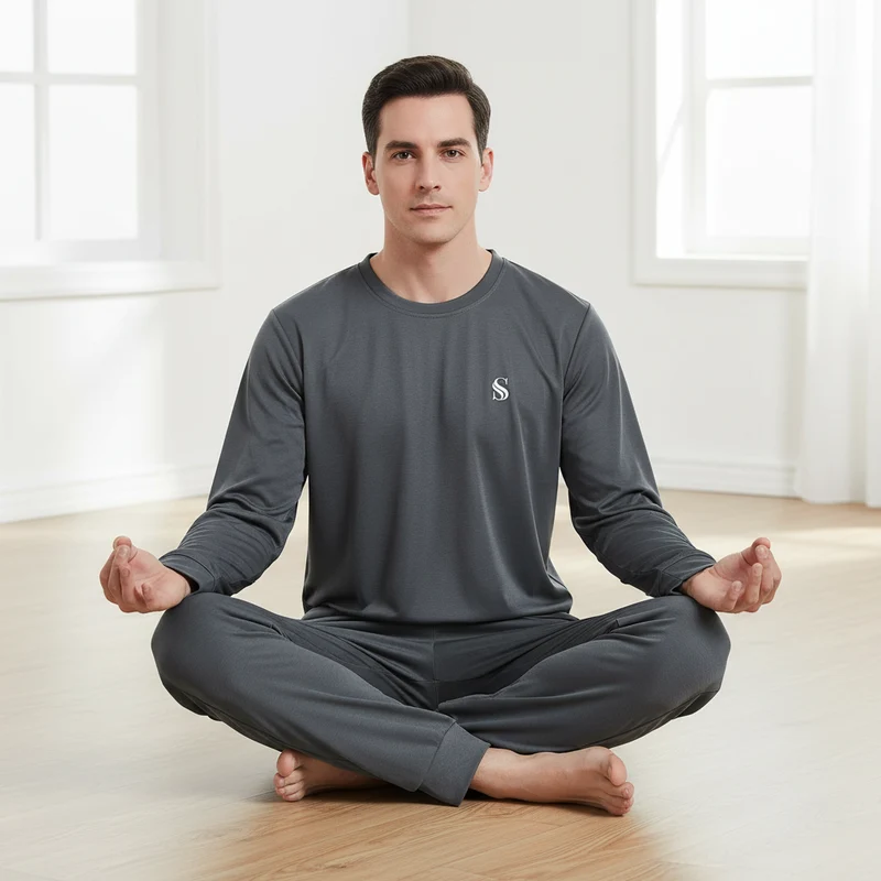 Herren-Loungewear-Set in Dunkelgrau – Erleben Sie unvergleichlichen Komfort und Stil