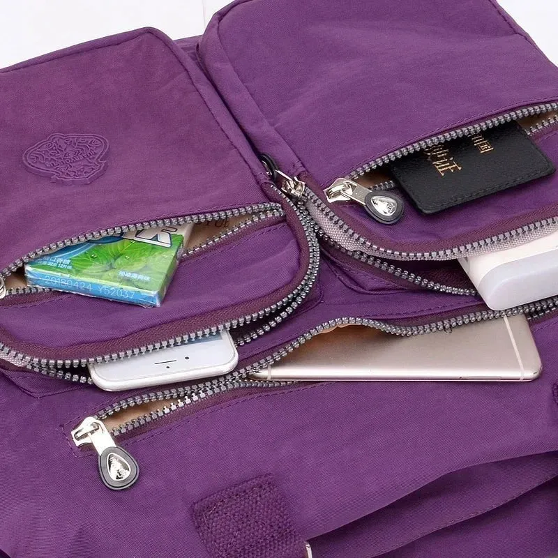 Wasserdichte Nylon-Schultertasche für Damen - Große Handtasche/Umhängetasche