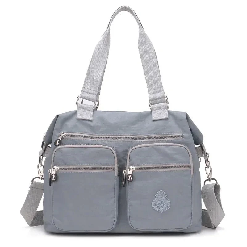 Wasserdichte Nylon-Schultertasche für Damen - Große Handtasche/Umhängetasche