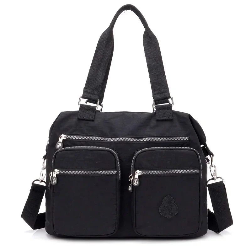 Wasserdichte Nylon-Schultertasche für Damen - Große Handtasche/Umhängetasche