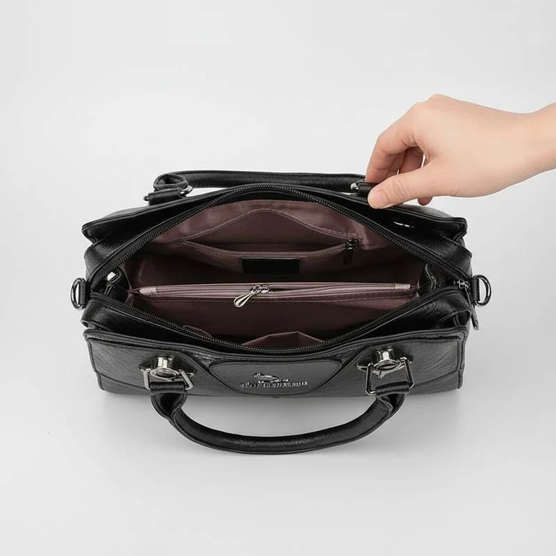 Designer-Umhängetasche aus Leder für Damen – Luxushandtasche für elegante Damen