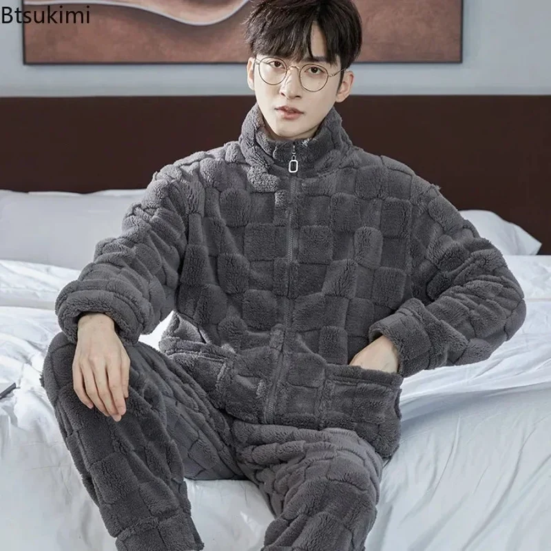 Flanellpyjama-Set für Herren – Weiche Nachtwäsche für gemütliche Herbst- und Winternächte