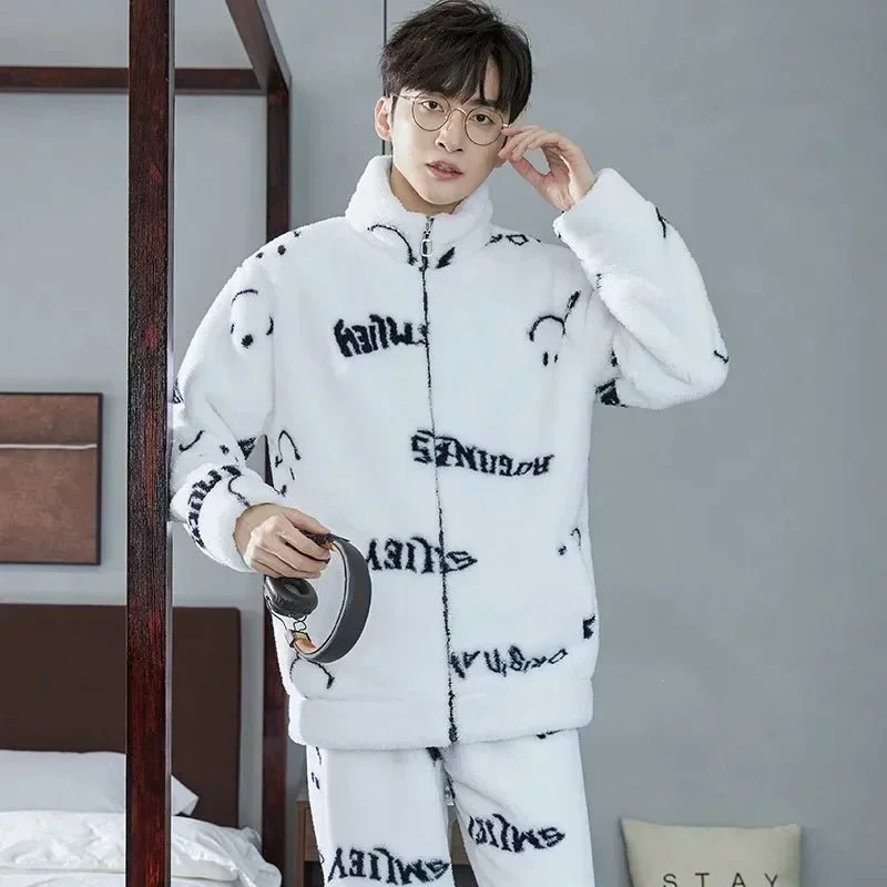 Flanellpyjama-Set für Herren – Weiche Nachtwäsche für gemütliche Herbst- und Winternächte