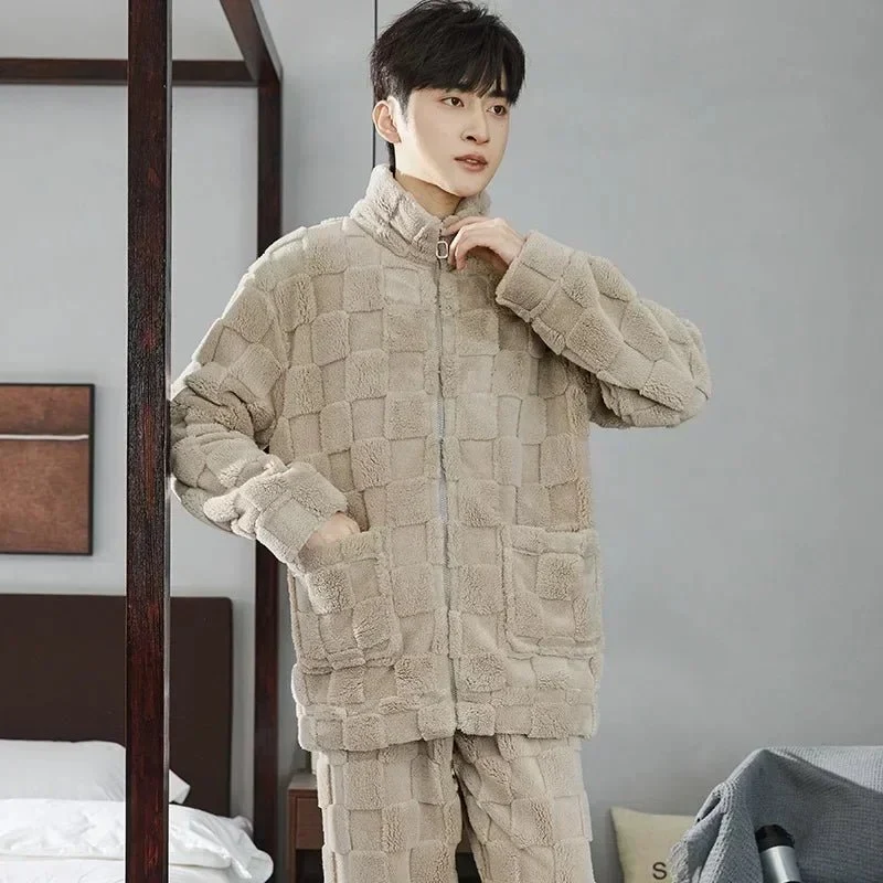 Flanellpyjama-Set für Herren – Weiche Nachtwäsche für gemütliche Herbst- und Winternächte