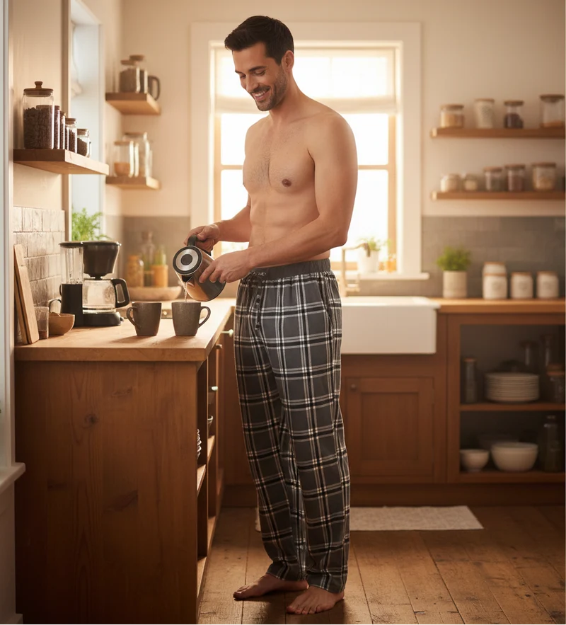 Flanell-Pyjamahosen für Herren – Unvergleichlicher Komfort und Stil, 2er-Pack