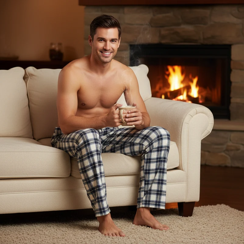 Flanell-Pyjamahosen für Herren – Unvergleichlicher Komfort und Stil, 2er-Pack