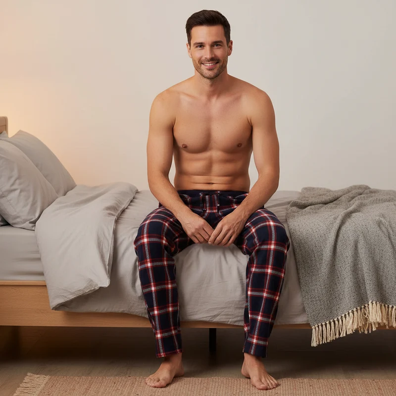 Flanell-Pyjamahosen für Herren – Unvergleichlicher Komfort und Stil, 2er-Pack