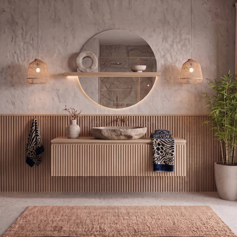 Telo Bagno Savana Moderno in Spugna 450 gr/mq