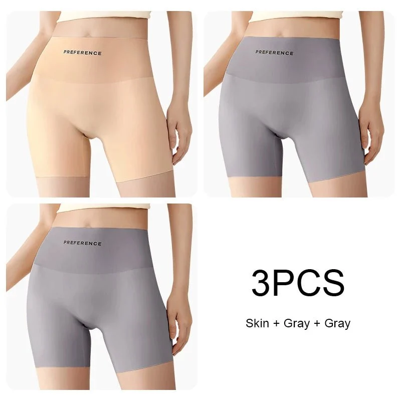 Nahtlose Sicherheitsshorts in Übergrößen für Damen – 3er-Pack nahtlose Sicherheitsshorts in Übergrößen