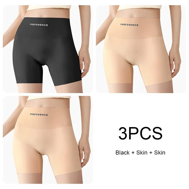Nahtlose Sicherheitsshorts in Übergrößen für Damen – 3er-Pack nahtlose Sicherheitsshorts in Übergrößen