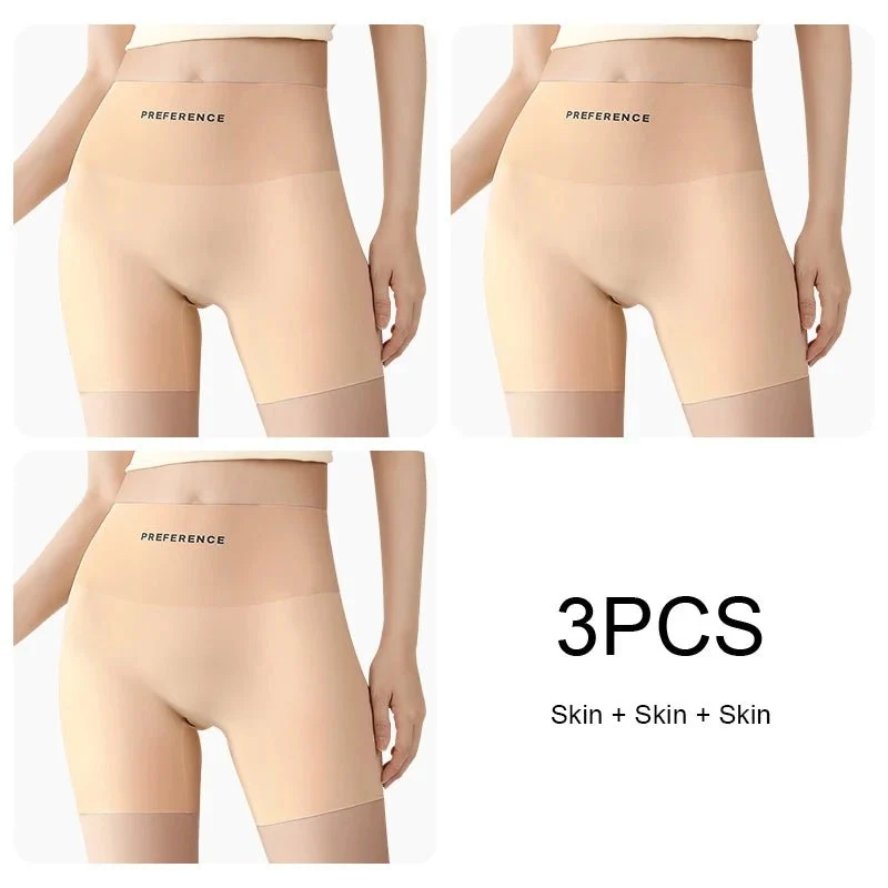 Nahtlose Sicherheitsshorts in Übergrößen für Damen – 3er-Pack nahtlose Sicherheitsshorts in Übergrößen