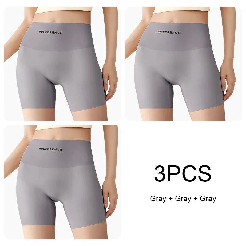 Nahtlose Sicherheitsshorts in Übergrößen für Damen – 3er-Pack nahtlose Sicherheitsshorts in Übergrößen