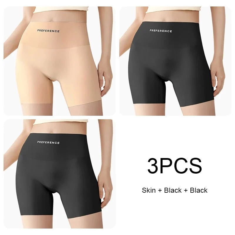 Nahtlose Sicherheitsshorts in Übergrößen für Damen – 3er-Pack nahtlose Sicherheitsshorts in Übergrößen