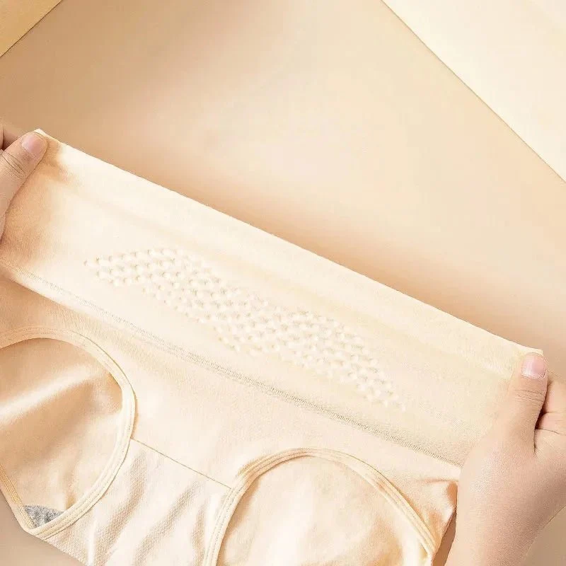 4er-Pack Damen-Unterwäsche mit hohem Bund, Größen M-5XL - Atmungsaktive Baumwollslips