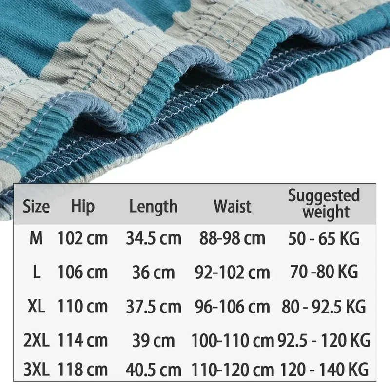 Herren-Boxershorts aus Baumwolle – 100 % Baumwolle, hoher Bund, lässiges Karomuster, Übergrößen (M–3XL)
