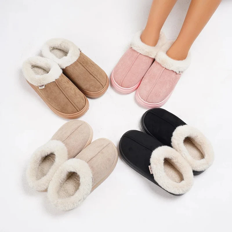 Gemütliche Winterpantoffeln für Damen – Hochwertige Plüschhausschuhe