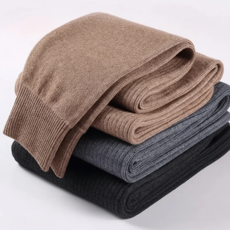 Kuschelige Kaschmir-Thermohose für Damen und Herren – Schmal geschnittene Strickhose für ultimativen Komfort