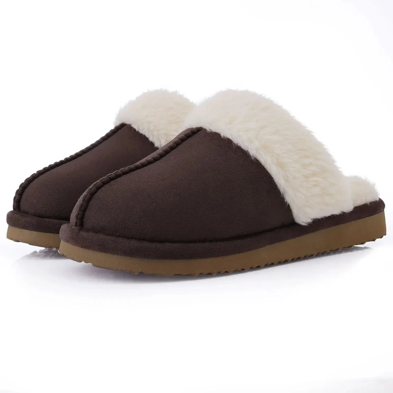 Comwarm Winterflauschige Hausschuhe für Damen - Bequeme Pantoletten und Indoor-Sandalen aus Kunstfell