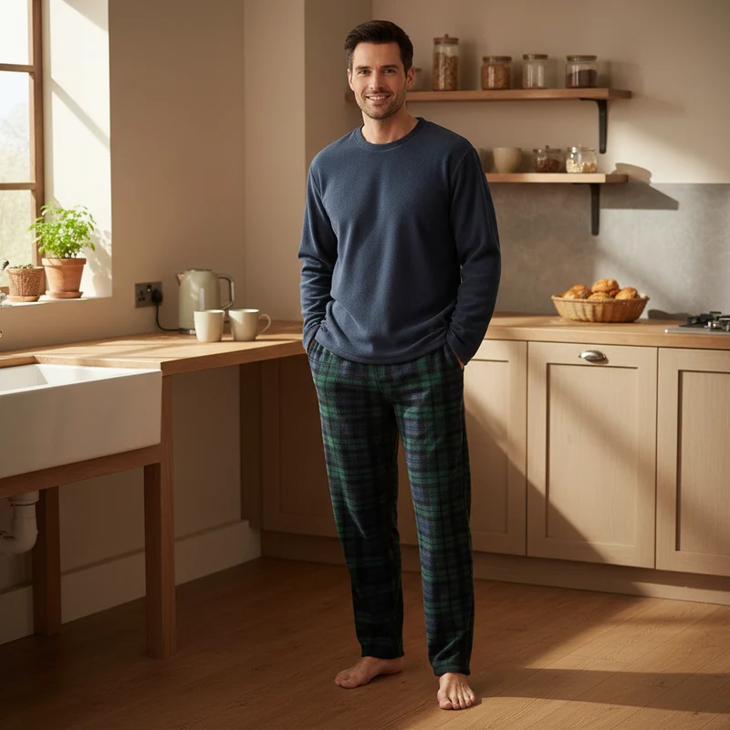 Grünes Fleece-Pyjama-Set – Erleben Sie ultimativen Komfort und Entspannung